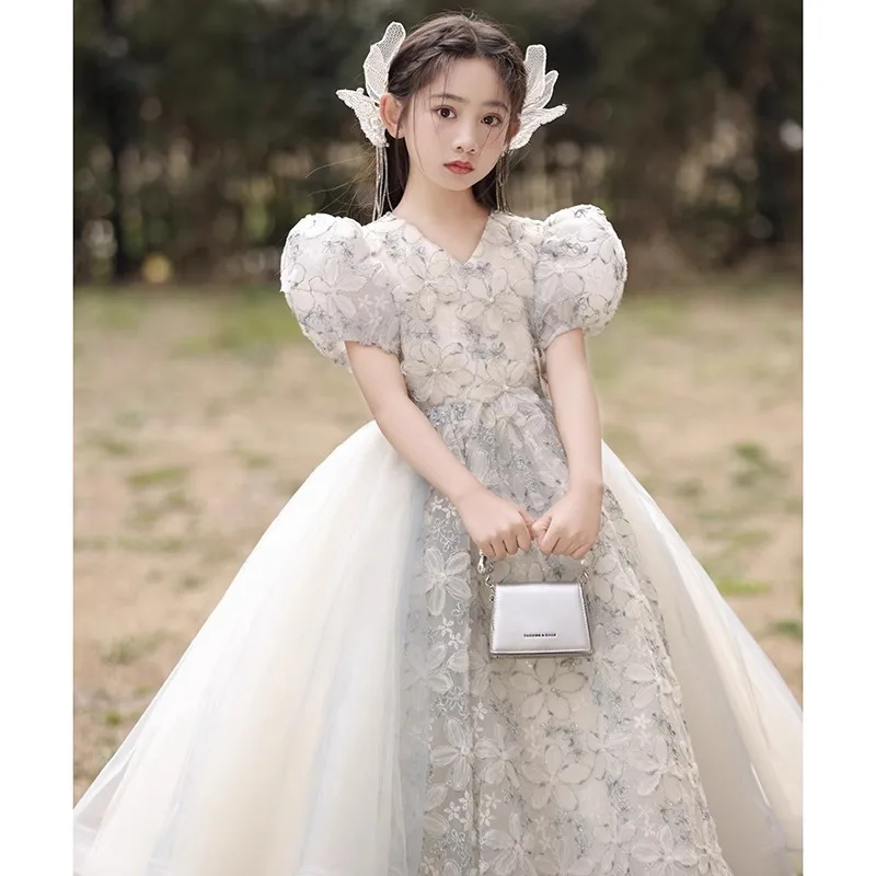 Girls' Host Dress High-end Forest Style Princess Dress Children's Flower Girl Wedding Little Girl Piano Performance Costume
Girls' Host Dress High-end Forest Style Princess Dress Children's Flower Girl Wedding Little Girl Piano Performance Costume
