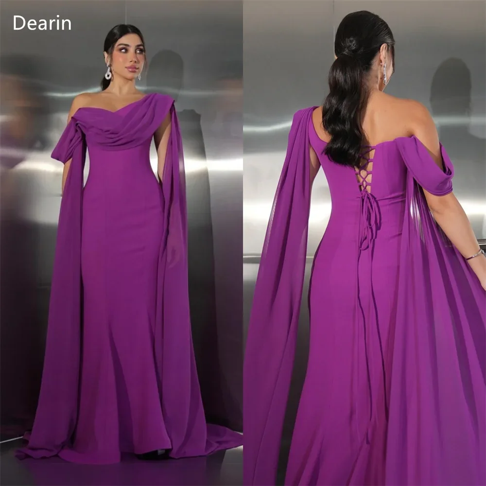 Customized Prom Gown Women Evening Dearin Off-the-shoulder Mermaid Floor Length Skirts Draped Bespoke Occasion Dresses Formal Dr
Customized Prom Gown Women Evening Dearin Off-the-shoulder Mermaid Floor Length Skirts Draped Bespoke Occasion Dresses Formal Dr