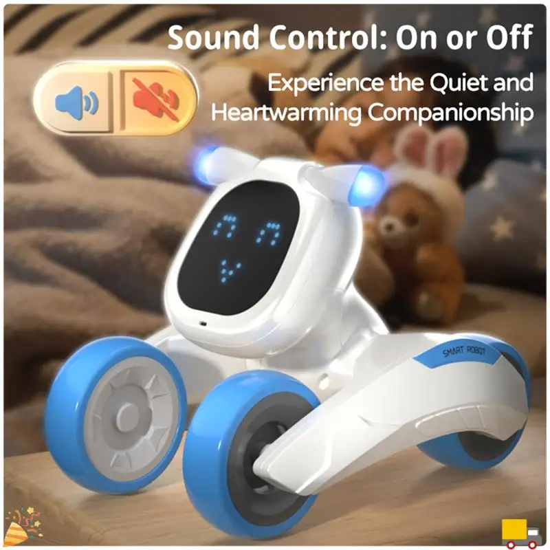 Pet Program Robot Dog RC Robot Dance Interactive RC Robot Puppy Voice Control Intelligent Gift For Kids Blue
Pet Program Robot Dog RC Robot Dance Interactive RC Robot Puppy Voice Control Intelligent Gift For Kids Blue