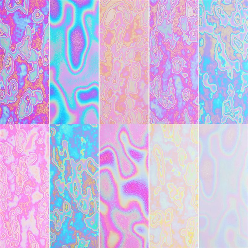 10PCS Aurora Nail Foil Holographic Nail Art Foil Decals For Nails Fingernail Stickers
10PCS Aurora Nail Foil Holographic Nail Art Foil Decals For Nails Fingernail Stickers