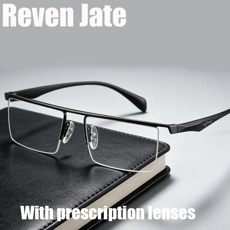 Reven Jate P8332 Square Frame Prescription Eyeglasses for Men And Women Optical Alloy Rx Glasses Male Female Eyewear
Reven Jate P8332 Square Frame Prescription Eyeglasses for Men And Women Optical Alloy Rx Glasses Male Female Eyewear