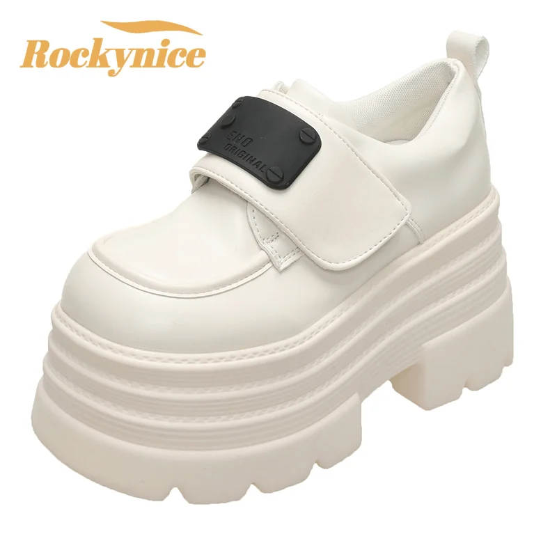 New 2025 Spring Women Leather Chunky Sneakers Loafers Nop-slip 10CM High Heels Platform Autumn Casual Walking Shoes Flats Woman
New 2025 Spring Women Leather Chunky Sneakers Loafers Nop-slip 10CM High Heels Platform Autumn Casual Walking Shoes Flats Woman