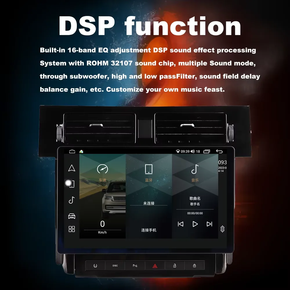 HJ 13.3 inch Radio stereo For Land Rover Range Rover Sport L320 2005-2009 Car multimedia video player Android13 Carplay 4G WiFi
HJ 13.3 inch Radio stereo For Land Rover Range Rover Sport L320 2005-2009 Car multimedia video player Android13 Carplay 4G WiFi