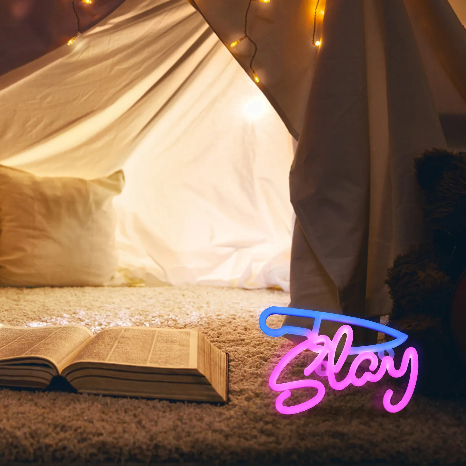 Slay Neon Sign Light LED Neon Sign for Bedroom Party Bar Shopping Mall Shop Window Patio Garden Decor Creative Unique Shape
Slay Neon Sign Light LED Neon Sign for Bedroom Party Bar Shopping Mall Shop Window Patio Garden Decor Creative Unique Shape