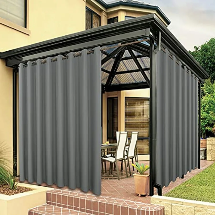 Outdoor Curtains for Patio Waterproof Thick Privacy Wide Grommet Light Filtering Outside Curtains for Porch Pergola Gazebo Deck
Outdoor Curtains for Patio Waterproof Thick Privacy Wide Grommet Light Filtering Outside Curtains for Porch Pergola Gazebo Deck
