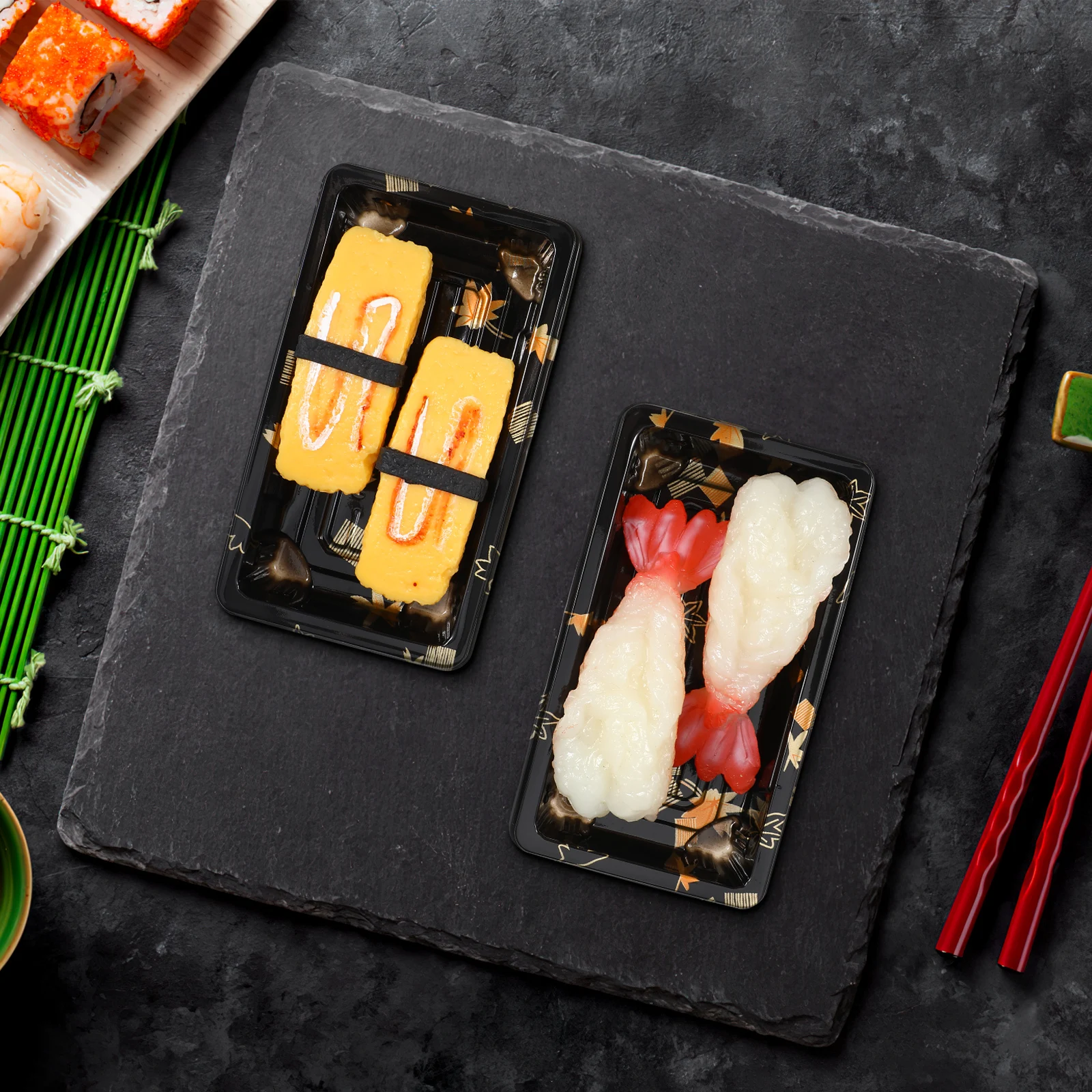 50pcs Sushi Boxes Disposable Containers Eco Friendly No Smell Ideal for Parties Leftovers Lunches Fruit Boxes Carry Out
50pcs Sushi Boxes Disposable Containers Eco Friendly No Smell Ideal for Parties Leftovers Lunches Fruit Boxes Carry Out