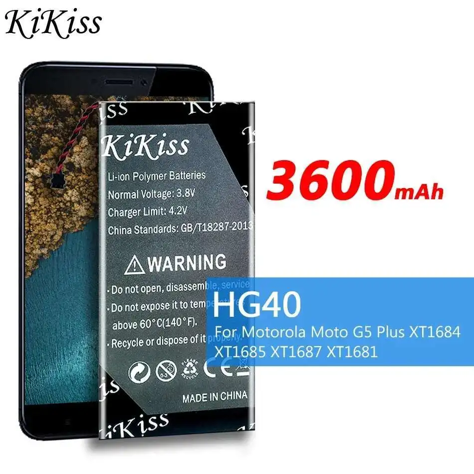 Mobile Phone Battery Reliable Replacement HG40 For Motorola Moto G5 Plus XT1684 XT1685 XT1687 XT1681 Reliable Power 3600mAh
Mobile Phone Battery Reliable Replacement HG40 For Motorola Moto G5 Plus XT1684 XT1685 XT1687 XT1681 Reliable Power 3600mAh