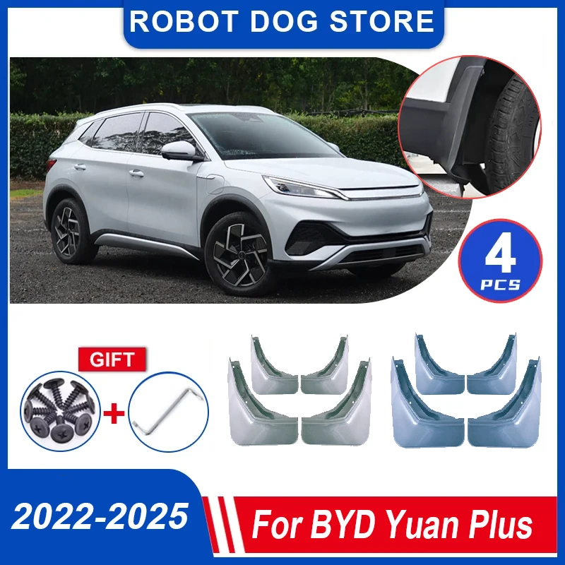 4 шт. брызговики с краской для BYD Yuan Plus Atto 3, аксессуары 2022-2025, передние брызговики, расширители крыльев, автомобильные аксессуары
4 шт. брызговики с краской для BYD Yuan Plus Atto 3, аксессуары 2022-2025, передние брызговики, расширители крыльев, автомобильные аксессуары