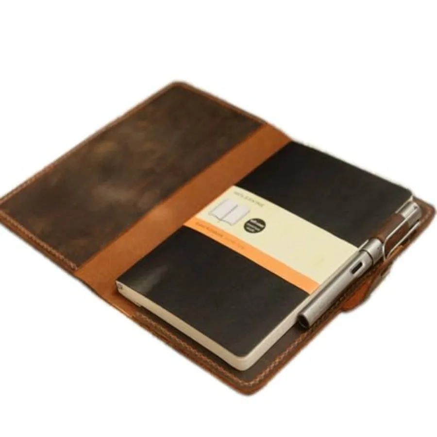 Distressed Leather 5 x 8.25" Notebook Cover Compatible with Moleskine Classic Cover Larger size Portfolio Agenda Cover Diary Co
Distressed Leather 5 x 8.25" Notebook Cover Compatible with Moleskine Classic Cover Larger size Portfolio Agenda Cover Diary Co
