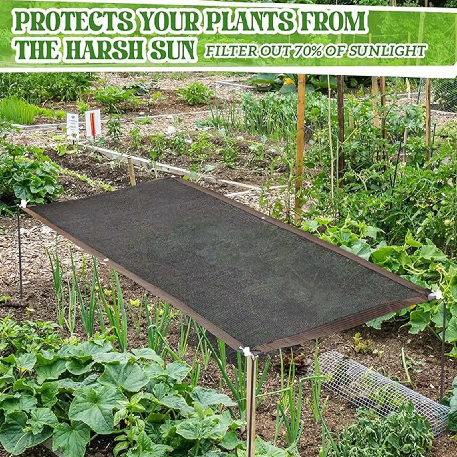 Plant Shade Cloth Mesh Fabric With Grommets Sun Shade Cloth For Patio Porch Deck Balcony Backyard Garden Kennel Coop Greenhouse
Plant Shade Cloth Mesh Fabric With Grommets Sun Shade Cloth For Patio Porch Deck Balcony Backyard Garden Kennel Coop Greenhouse