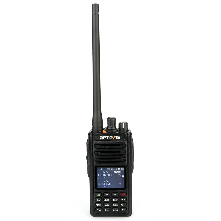 RT52 136-174MHz+400-470MHz 4000CHS Digital Dual Band Two Way Radio Handheld Walkie Talkie with GPS Function(Black)
RT52 136-174MHz+400-470MHz 4000CHS Digital Dual Band Two Way Radio Handheld Walkie Talkie with GPS Function(Black)