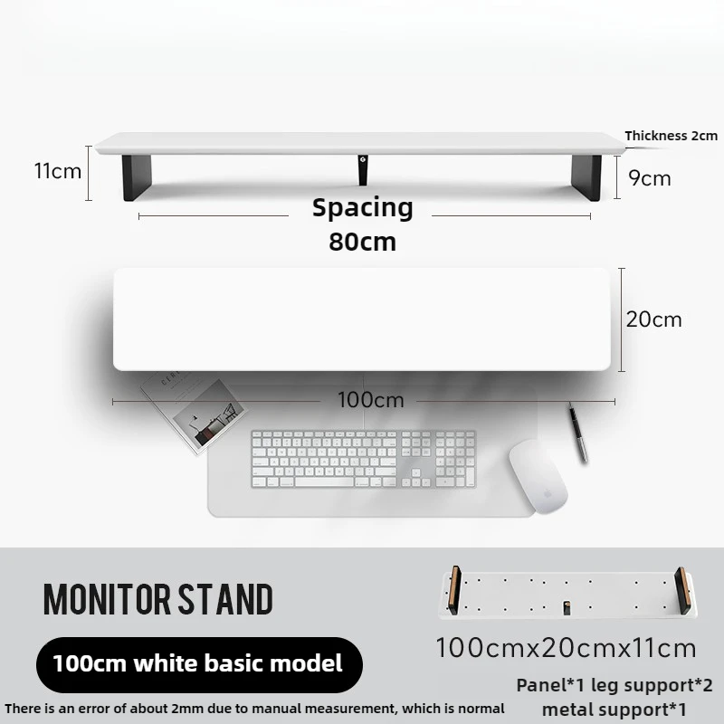 Customizable Room Bedroom Desktop Screen Elevation Rack Monitor Riser Stand Height Table Computer Elevated Rack Office