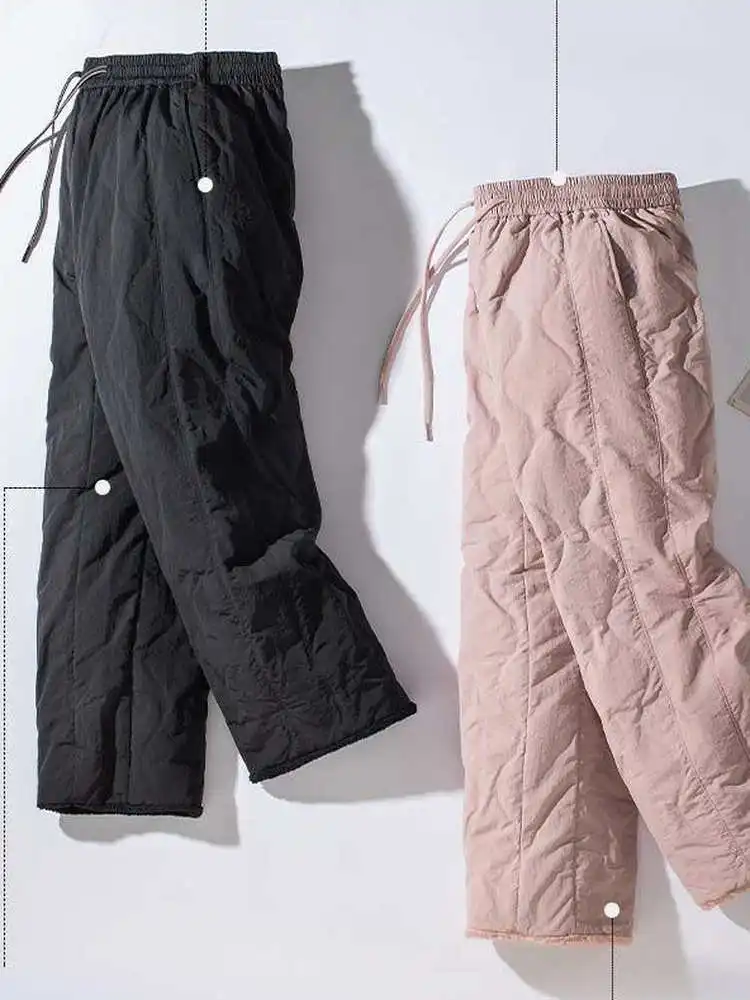 Женские повседневные прямые брюки с наполнителем из пуха, ветрозащитные теплые длинные брюки для активного отдыха, осенне-зимние модные хлопковые брюки больших размеров
Женские повседневные прямые брюки с наполнителем из пуха, ветрозащитные теплые длинные брюки для активного отдыха, осенне-зимние модные хлопковые брюки больших размеров