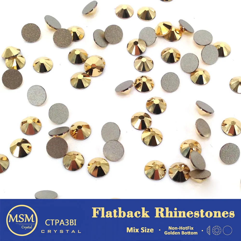 Rose Gold Crystal Glass Strass Non hot fix Rhinestones ss3-ss50 flat back crystal stone strass glitter for 3d nail garment
Rose Gold Crystal Glass Strass Non hot fix Rhinestones ss3-ss50 flat back crystal stone strass glitter for 3d nail garment