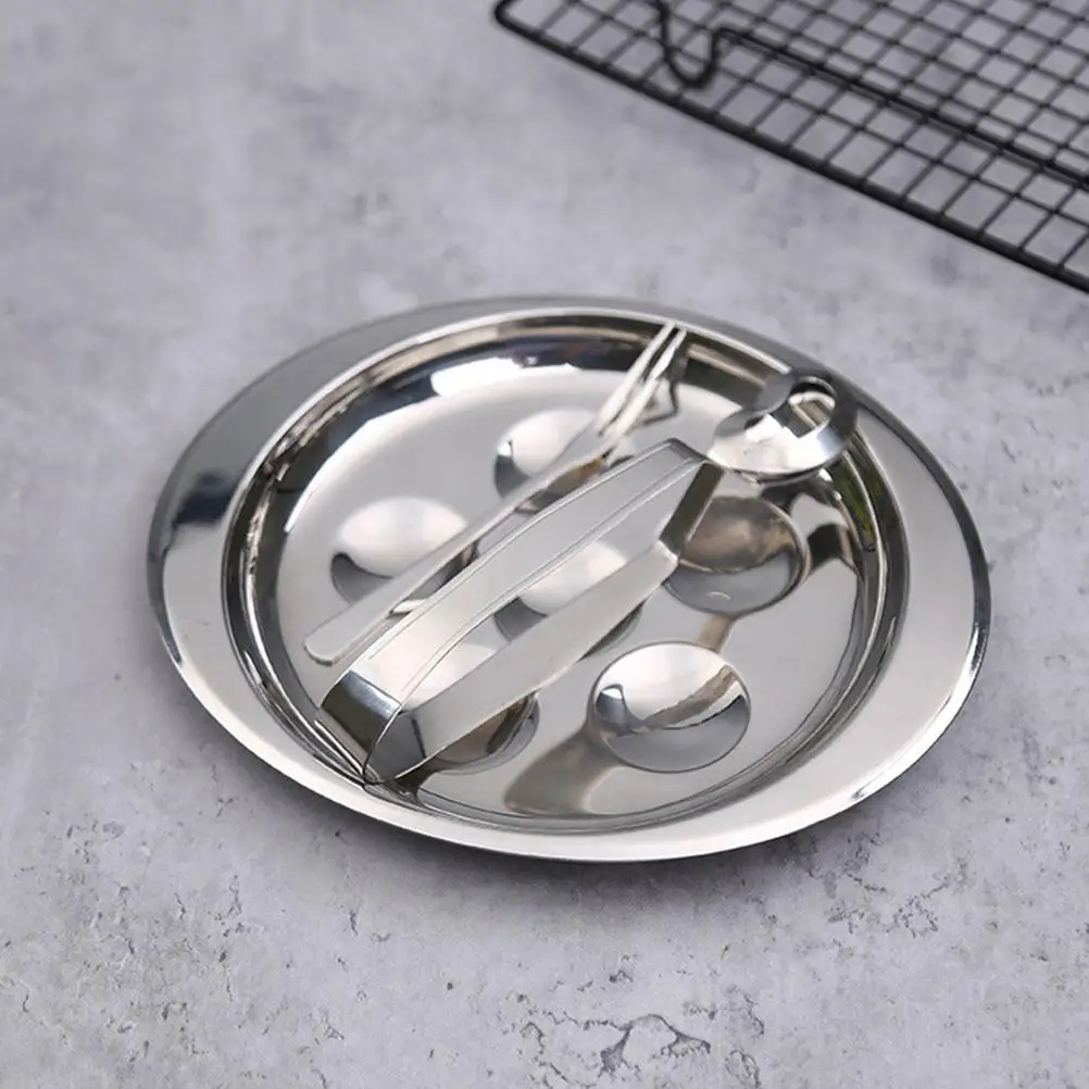 Stainless Steel Snail Baking Pan Kitchen Grilled Plate Oyster Escargot Tray High Temperature Resistance Thick Smooth
Stainless Steel Snail Baking Pan Kitchen Grilled Plate Oyster Escargot Tray High Temperature Resistance Thick Smooth