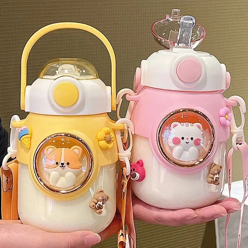 1pc 820ml Cartoon Water Cup with Straw Summer Large Capacity Kawaii Student School Travel Water Bottles Portable Plastic Kettle
1pc 820ml Cartoon Water Cup with Straw Summer Large Capacity Kawaii Student School Travel Water Bottles Portable Plastic Kettle