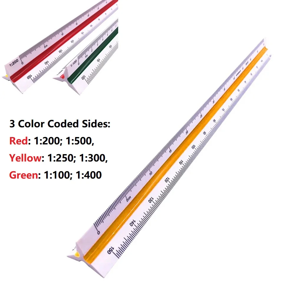 Tri Ruler Versatile Triangular Metric Scale Ruler 30cm Length Color Coded Sides Architects and Engineers Essential
Tri Ruler Versatile Triangular Metric Scale Ruler 30cm Length Color Coded Sides Architects and Engineers Essential