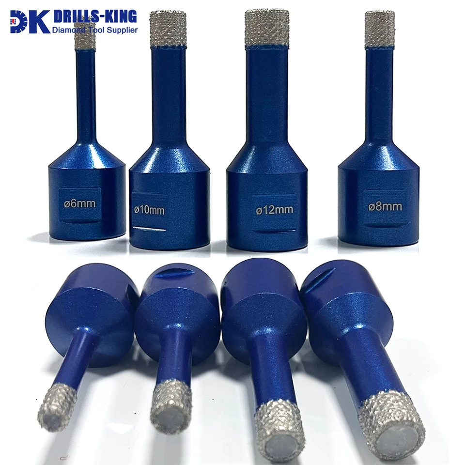 Drills-King 6/8/10/12mm Diamond Bit for Porcelain Tiles Crowns Drilling Core Bit Hole Saw Cuttting For Granite Marble Stone
Drills-King 6/8/10/12mm Diamond Bit for Porcelain Tiles Crowns Drilling Core Bit Hole Saw Cuttting For Granite Marble Stone