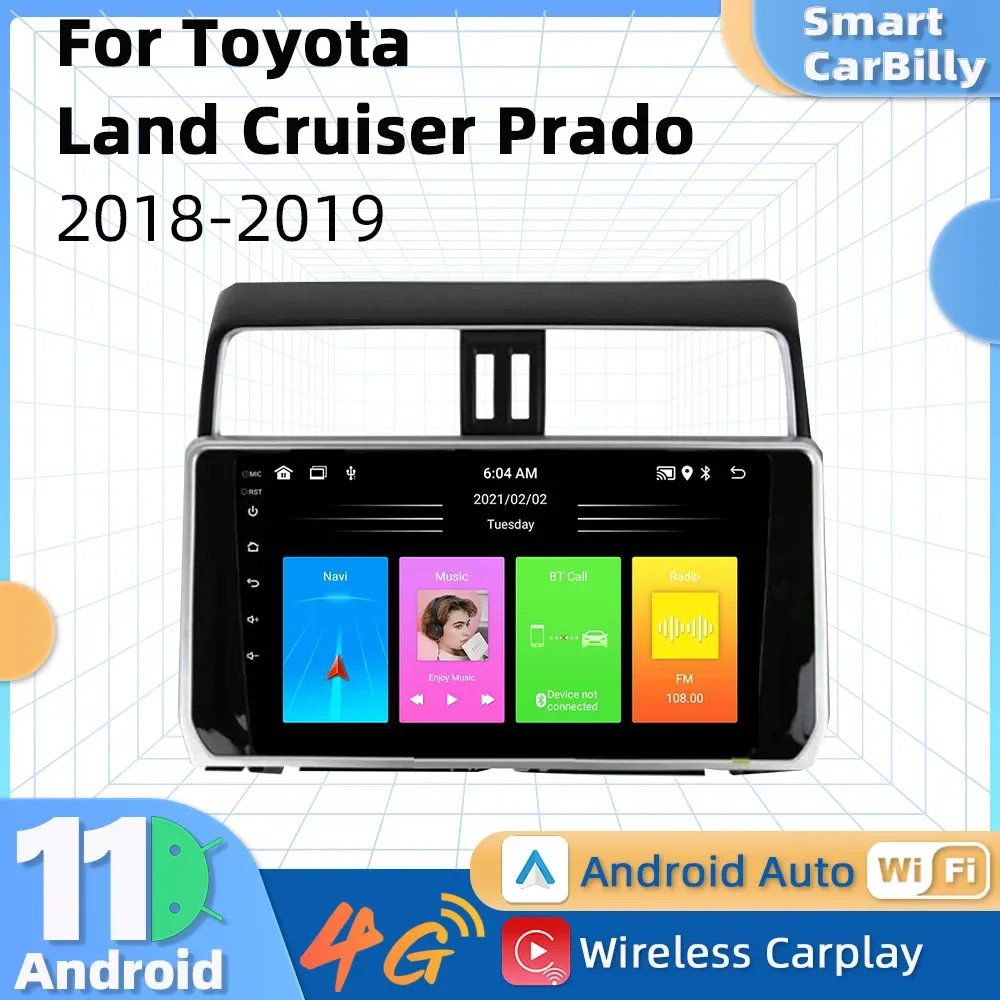 2 Din Android Car Radio Stereo for Toyota LAND CRUISER PRADO 2018-2019 10.1'' Car Multimedia Player GPS Navigation Head Unit
2 Din Android Car Radio Stereo for Toyota LAND CRUISER PRADO 2018-2019 10.1'' Car Multimedia Player GPS Navigation Head Unit