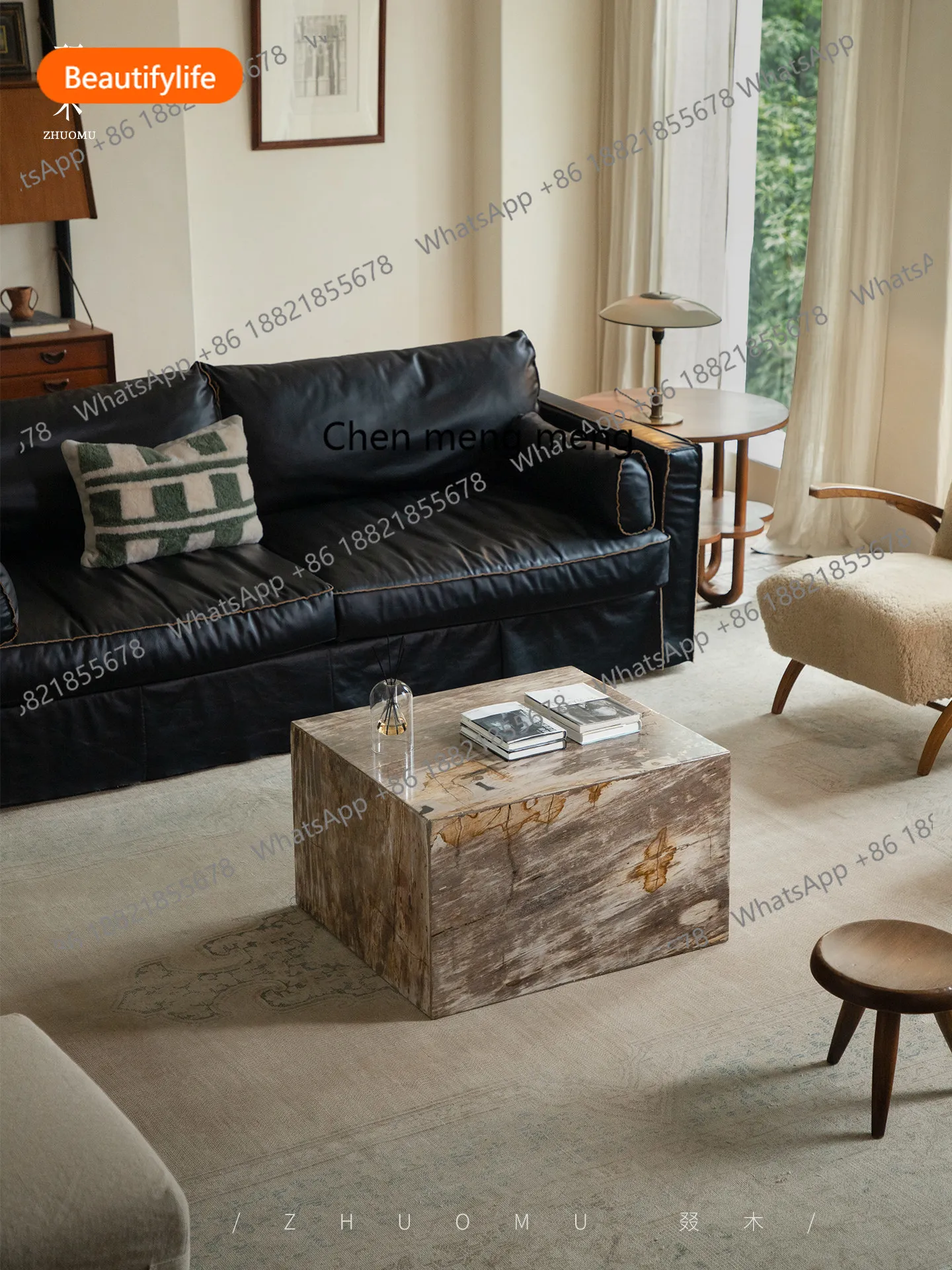 Retro style designer creative tree jade rough stone living room coffee table designer furniture A50
Retro style designer creative tree jade rough stone living room coffee table designer furniture A50