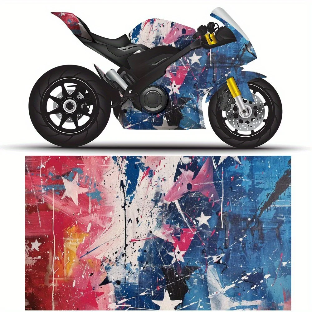 Striking Patriotic Star icon Motorcycle Full Wrap Stickers Decorative Motorcycle Race Color Change Decal Film Protect Gift for B
Striking Patriotic Star icon Motorcycle Full Wrap Stickers Decorative Motorcycle Race Color Change Decal Film Protect Gift for B
