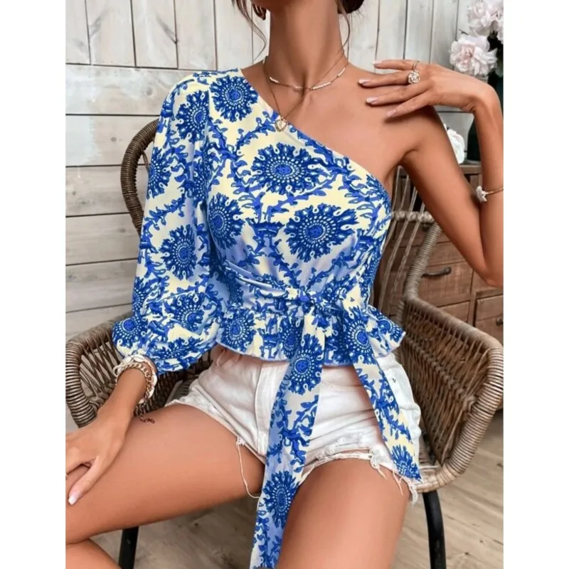 summer sexy blouse woman clothing 2025 New y2k clothes fashion printing girdling camisas e blusas short Lace Up tops for woman
summer sexy blouse woman clothing 2025 New y2k clothes fashion printing girdling camisas e blusas short Lace Up tops for woman
