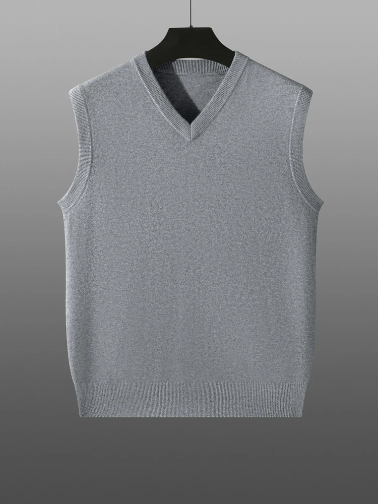 Aliselect Men V-neck Cashmere Waistcoat Sleeveless Pullover Sweater 100%Cashmere Knitwear Smart Casual Clothes Spring Autumn Top
Aliselect Men V-neck Cashmere Waistcoat Sleeveless Pullover Sweater 100%Cashmere Knitwear Smart Casual Clothes Spring Autumn Top
