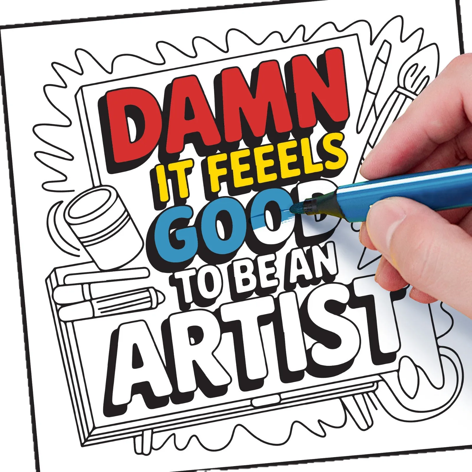 24 Pages Bold and Easy Swear Word Graffiti Coloring Book for Adults Stress Relief Anti-Anxiety Art Therapy Gift
24 Pages Bold and Easy Swear Word Graffiti Coloring Book for Adults Stress Relief Anti-Anxiety Art Therapy Gift