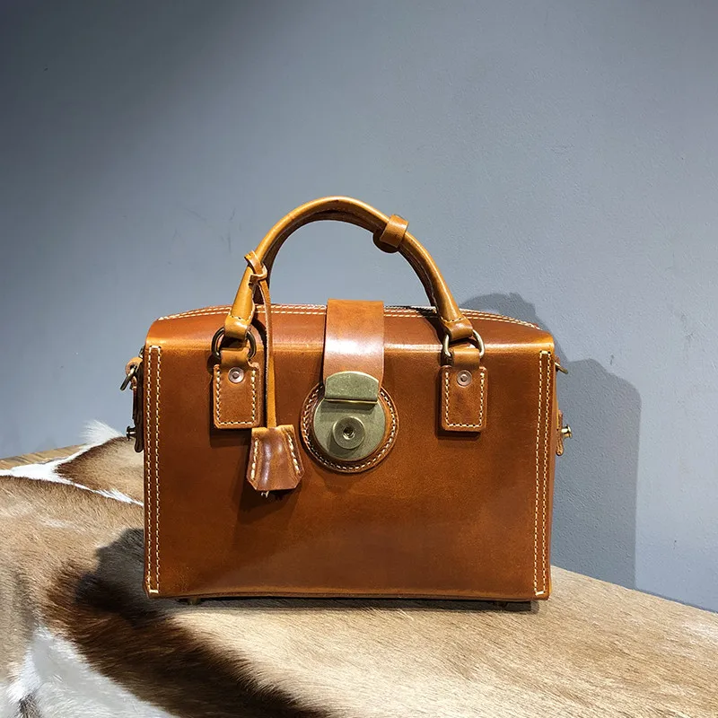Vintage Designer Organizer Luxury Genuine Leather Women's Handbag Real Cowhide Female Anti-theft Box Shoulder Crossbody Bag
Vintage Designer Organizer Luxury Genuine Leather Women's Handbag Real Cowhide Female Anti-theft Box Shoulder Crossbody Bag