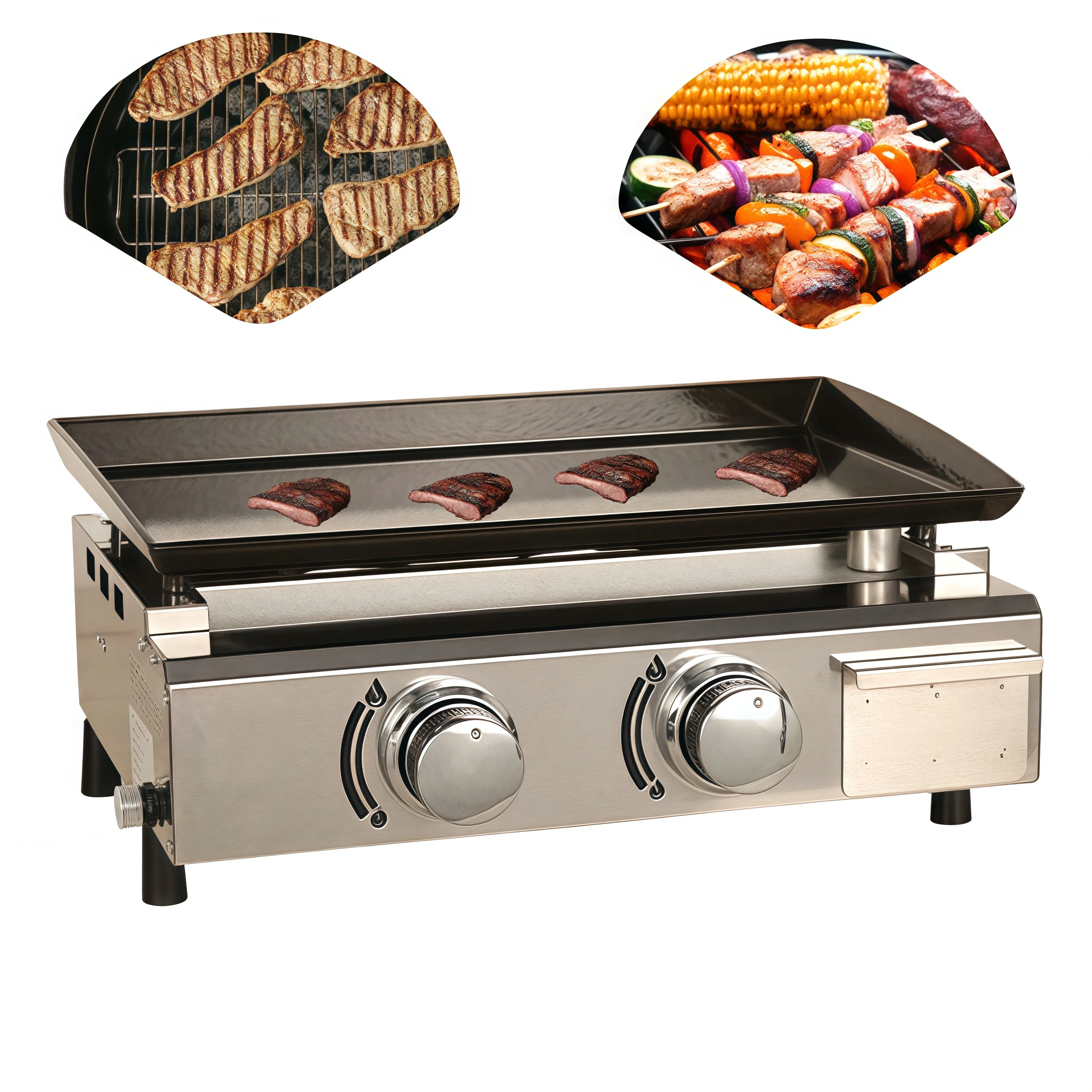 Snack Equipment Gas Griddle Cast Iron Grill Griddle Non-stick Barbecue Griddle Beef Pork LPG Hamburger Grill
Snack Equipment Gas Griddle Cast Iron Grill Griddle Non-stick Barbecue Griddle Beef Pork LPG Hamburger Grill