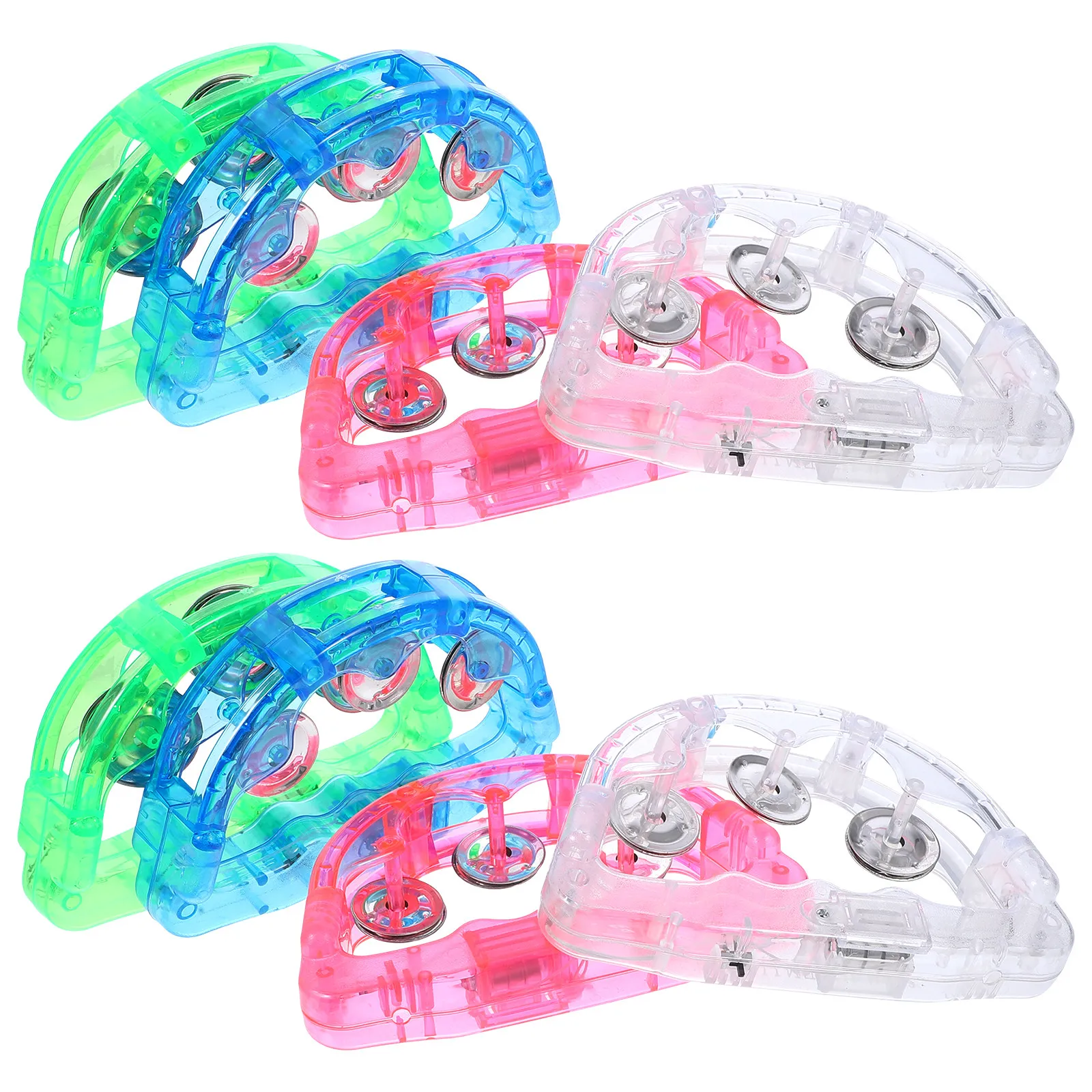 8Pcs LED Handbell Flashing Light Up Party Percussion Instrument Luminous Shaking Props for Festivals Carnivals Birthdays
8Pcs LED Handbell Flashing Light Up Party Percussion Instrument Luminous Shaking Props for Festivals Carnivals Birthdays
