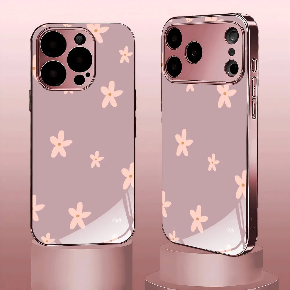 released pink small flower pattern glass phone case for iPhone 17/16/16ProMax/15/14/13/12ProMax/11/11Pro Anti-drop protection
released pink small flower pattern glass phone case for iPhone 17/16/16ProMax/15/14/13/12ProMax/11/11Pro Anti-drop protection