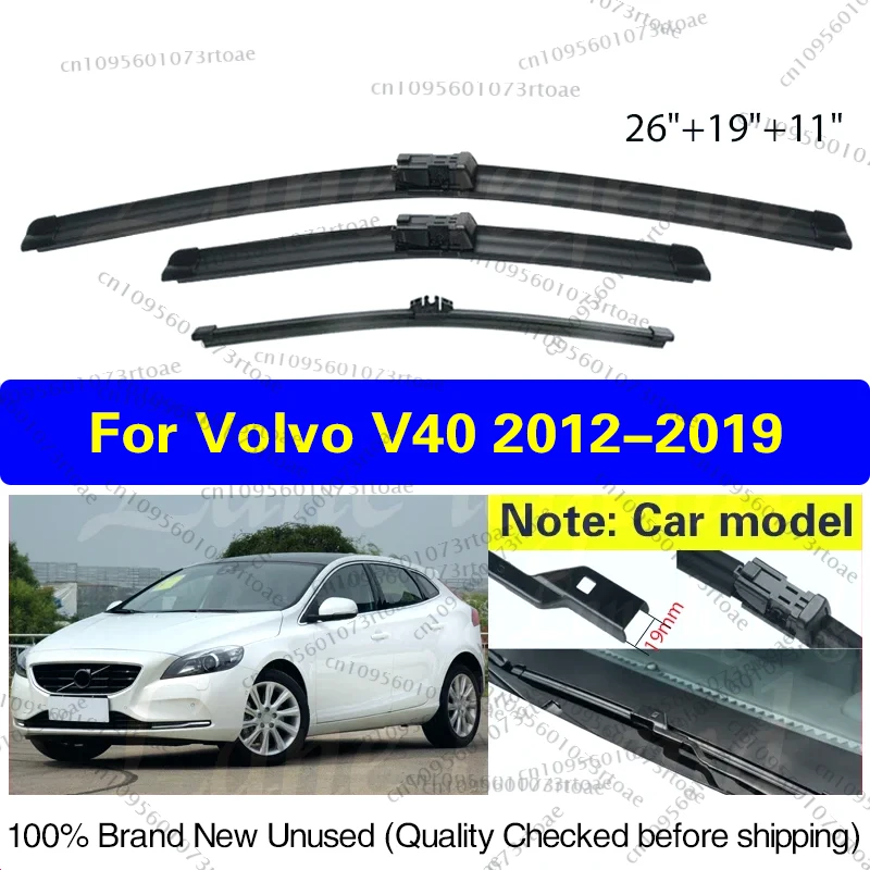 For Volvo V40 2012 - 2019 2018 Wiper LHD Front Rear Wiper Blades Windshield Windscreen Window Brushes 26"19"11" Car Accessories
For Volvo V40 2012 - 2019 2018 Wiper LHD Front Rear Wiper Blades Windshield Windscreen Window Brushes 26"19"11" Car Accessories