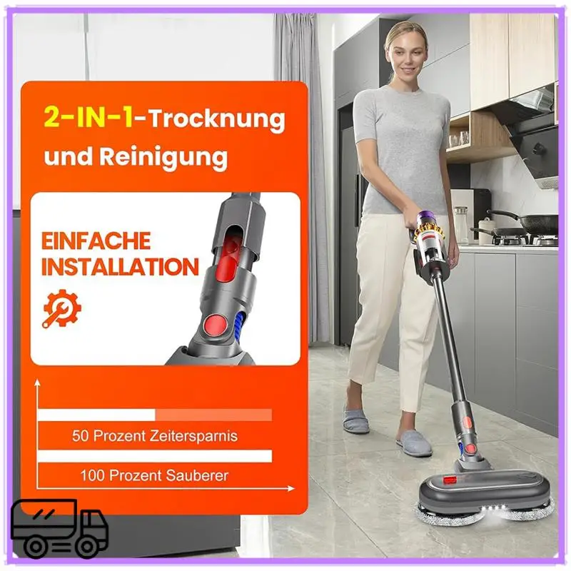 High Quality Mop Attachment For Dyson V7/V8/V10/V11/V15 Vacuum Cleaner, Wet Mop Attachment Includes Water Tank With LED Light
High Quality Mop Attachment For Dyson V7/V8/V10/V11/V15 Vacuum Cleaner, Wet Mop Attachment Includes Water Tank With LED Light