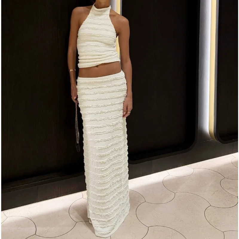 2026 Summer New Sleeveless Slim-fitting and Thin Vest Long Skirt Two-piece Set
2026 Summer New Sleeveless Slim-fitting and Thin Vest Long Skirt Two-piece Set
