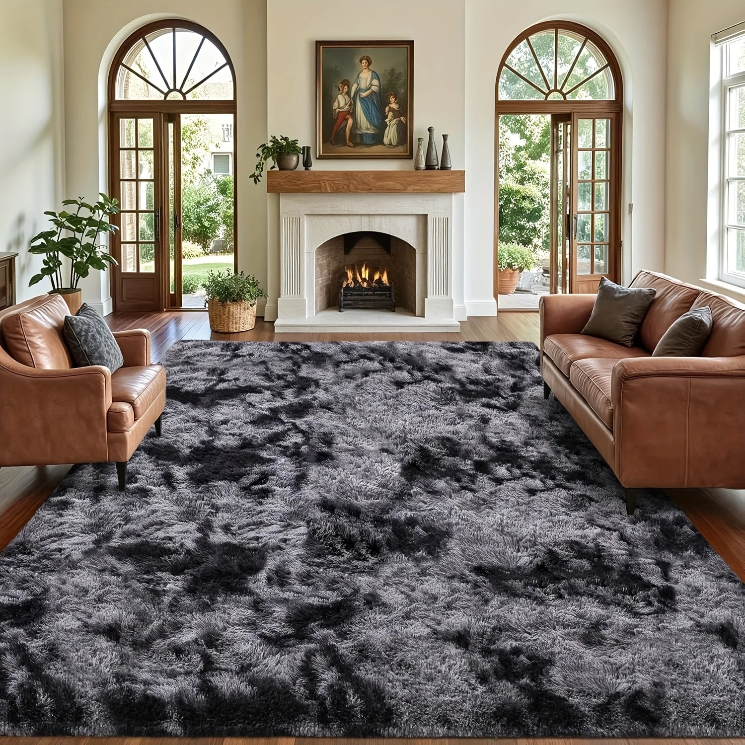 1pc Super Large Luxury Modern Machine Washable Luxury 8x10 Feet Area Rugs For Living Room, Large Tie-Dyed Fluffy Plush Shag Bedr
1pc Super Large Luxury Modern Machine Washable Luxury 8x10 Feet Area Rugs For Living Room, Large Tie-Dyed Fluffy Plush Shag Bedr