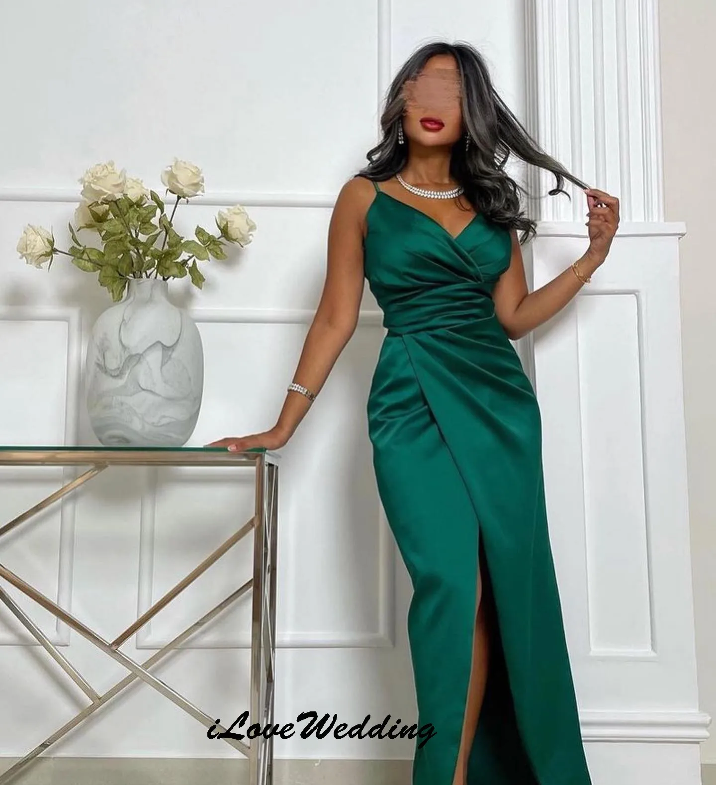 Evening Dresses 2025 Emerald Wedding Party Dress For Woman V-Neck Spaghetti Strap Ruchende Mermaid Bridesmaid Dresses Customized
Evening Dresses 2025 Emerald Wedding Party Dress For Woman V-Neck Spaghetti Strap Ruchende Mermaid Bridesmaid Dresses Customized