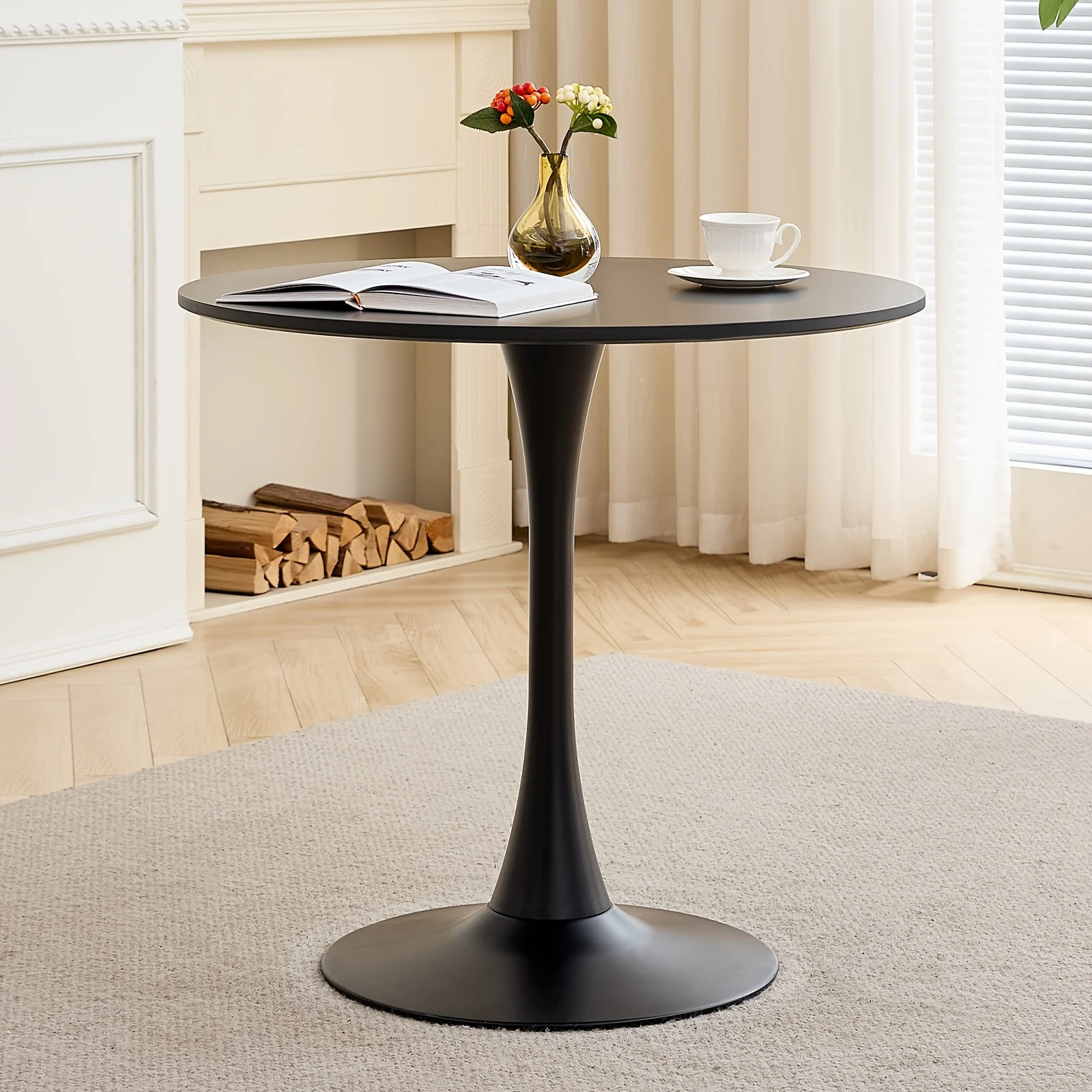 24" Round Tulip Table, Small Pedestal Dining Table for 2, Modern Minimalist Kitchen Furniture for Small Apartment
24" Round Tulip Table, Small Pedestal Dining Table for 2, Modern Minimalist Kitchen Furniture for Small Apartment