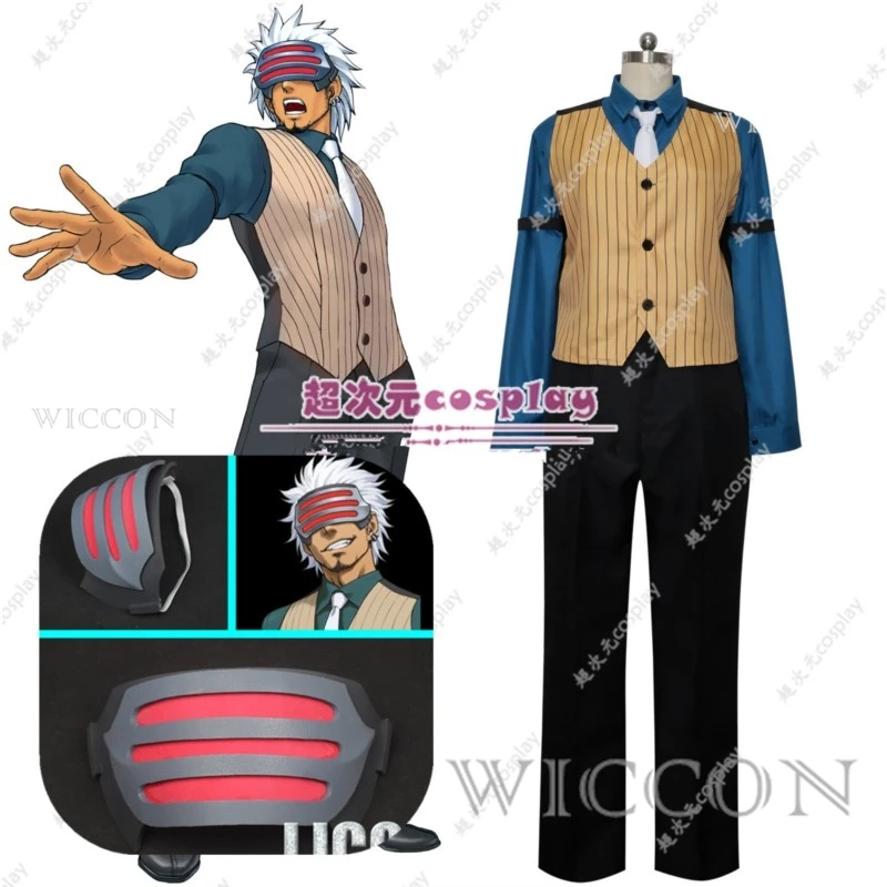 Ace Attorney Season 2 Godot Cosplay Costume Mask Glasses Props Halloween Carnival Costumes Suit
Ace Attorney Season 2 Godot Cosplay Costume Mask Glasses Props Halloween Carnival Costumes Suit