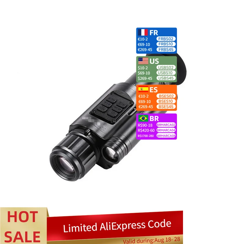 4x Digital Infrared Night Vision Outdoor Hunting Tactical Optical Sights Spotting Reticle Scopes & Accessories for 11/22mm
4x Digital Infrared Night Vision Outdoor Hunting Tactical Optical Sights Spotting Reticle Scopes & Accessories for 11/22mm