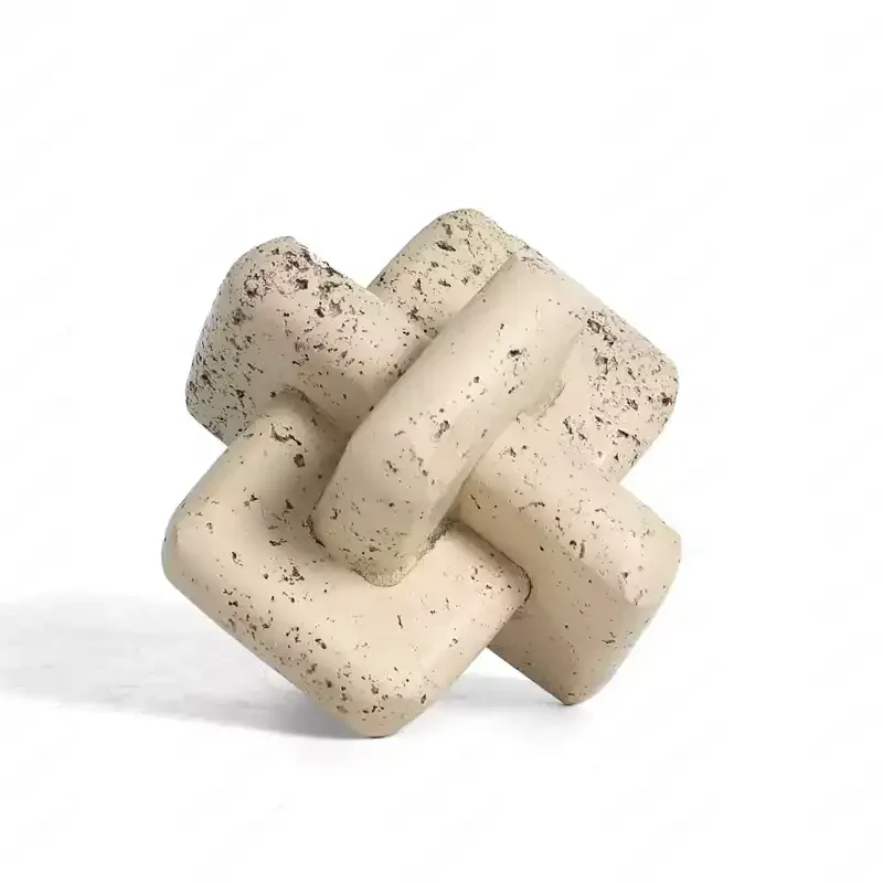 Minimalist Stone Texture Puzzle Cube Paperweight, Interlocking Ring Design Desk Decor for Home Office, Modern Bookend Sculpture
Minimalist Stone Texture Puzzle Cube Paperweight, Interlocking Ring Design Desk Decor for Home Office, Modern Bookend Sculpture