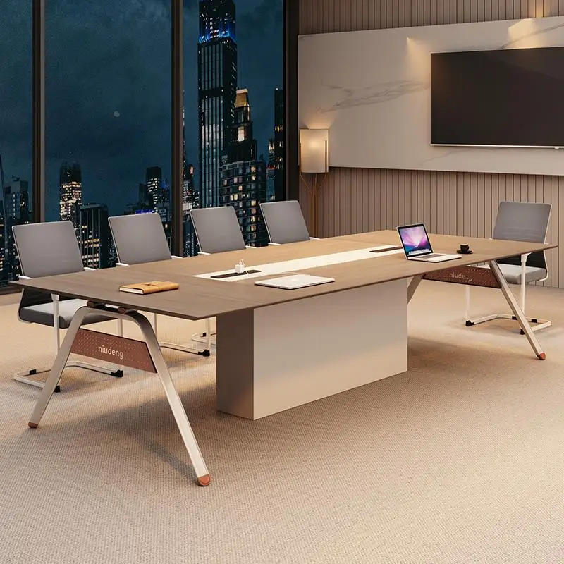 LH long table simple modern conference table and chair combination office rectangular conference table
LH long table simple modern conference table and chair combination office rectangular conference table
