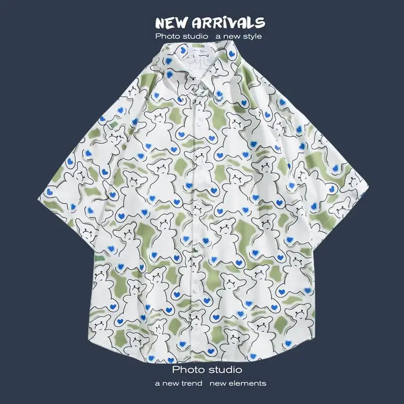 Men Linear Texture Print Short Sleeve Shirt, Casual Loose Blouse, Simple Modern Summer Leisure Outdoor Shirts Men
Men Linear Texture Print Short Sleeve Shirt, Casual Loose Blouse, Simple Modern Summer Leisure Outdoor Shirts Men