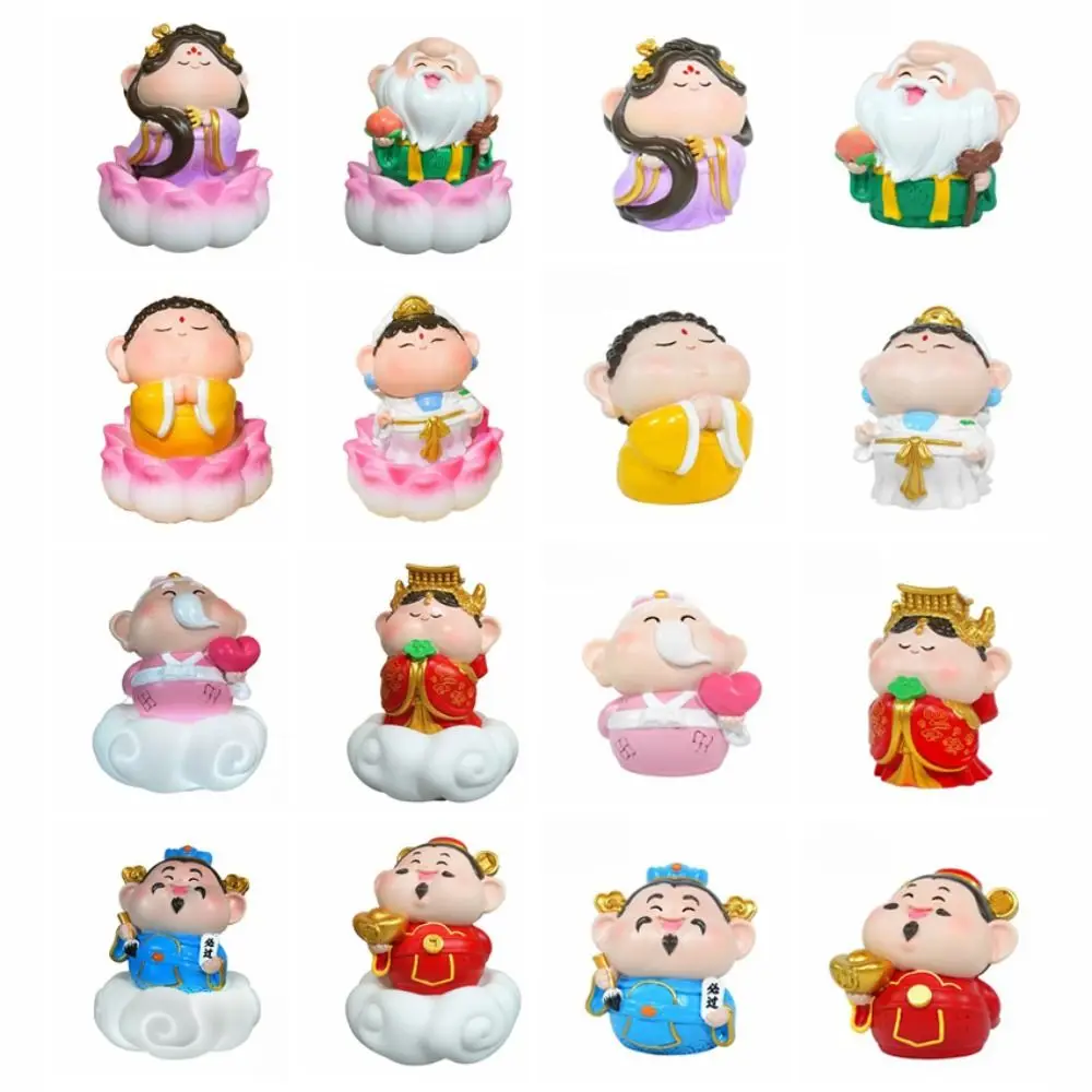Creative Chinese God Doll Statue Chinese Style Decorative Mini Doll Sculptures Lotus/Cloud Shape Base Resin Lucky Cartoon Figure
Creative Chinese God Doll Statue Chinese Style Decorative Mini Doll Sculptures Lotus/Cloud Shape Base Resin Lucky Cartoon Figure