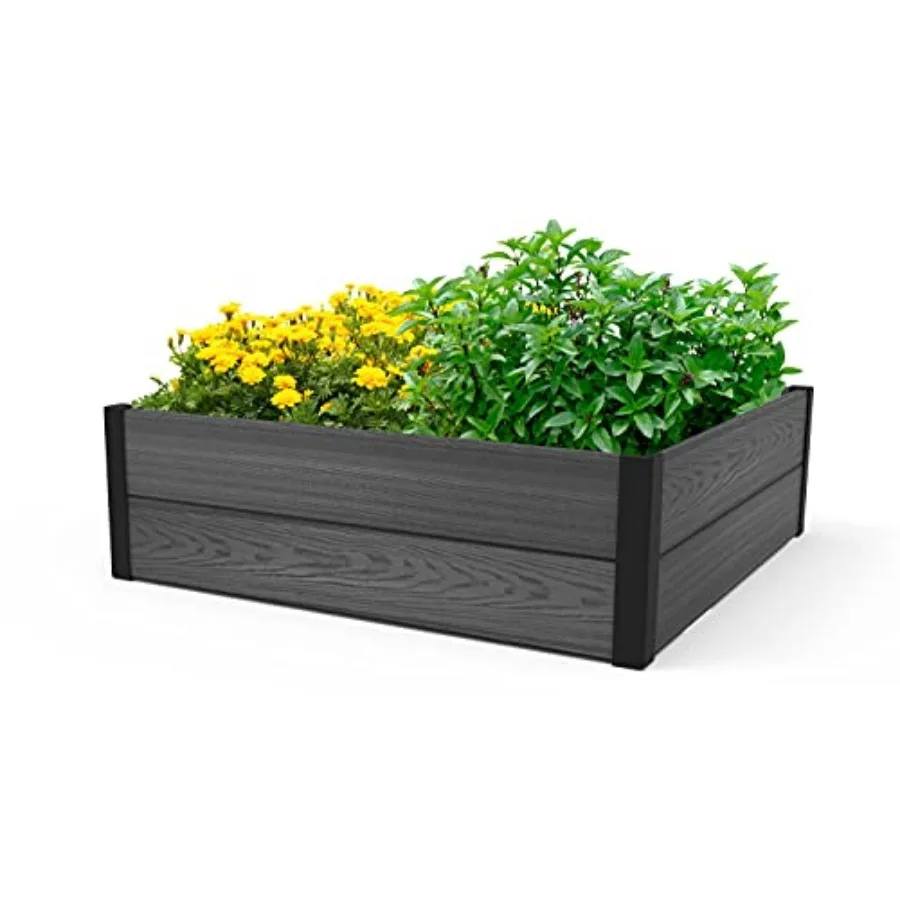 48" X 48" Inch Wood Look Raised Garden Bed Durable Outdoor Herb Garden Planter for Vegetables Flowers and Succulents Grey
48" X 48" Inch Wood Look Raised Garden Bed Durable Outdoor Herb Garden Planter for Vegetables Flowers and Succulents Grey