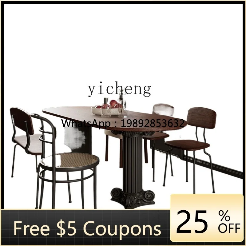 Retro Solid Wood Dining Table Roman Column Solid Wood Modern Simple and Light Luxury Desk Dining Table
Retro Solid Wood Dining Table Roman Column Solid Wood Modern Simple and Light Luxury Desk Dining Table