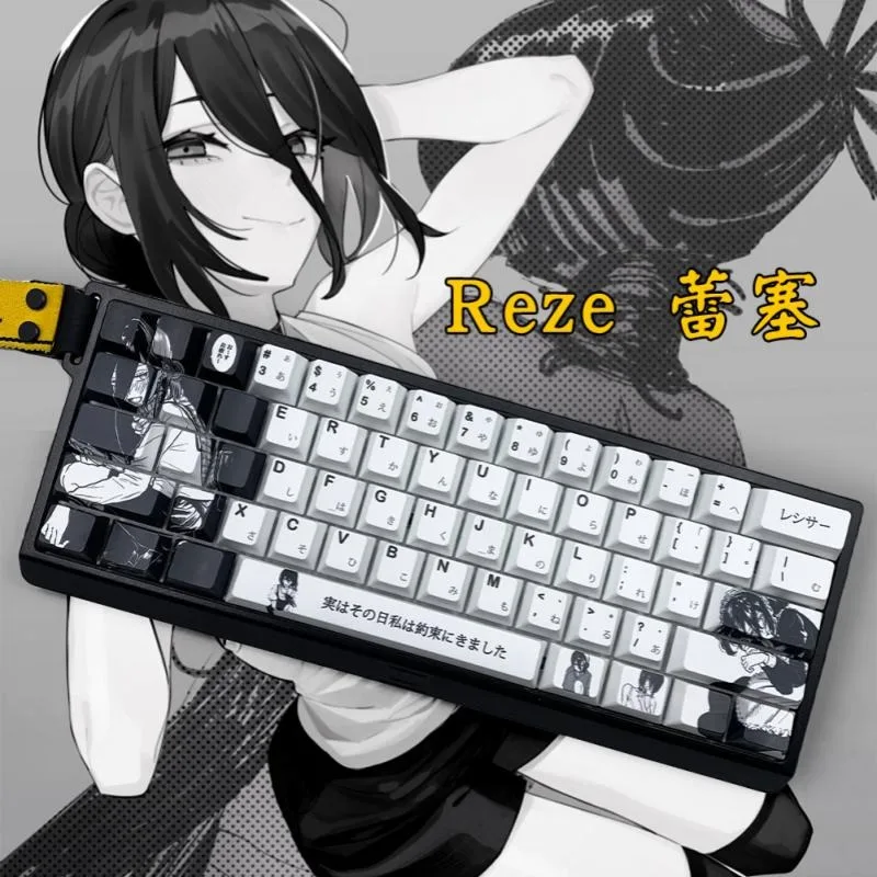 Колпачки для клавиш Reze Character с тематикой аниме Chainsaw Man, PBT, для механических клавиатур, милые кастомные колпачки, аксессуары для игровых клавиатур ПК, подарок
Колпачки для клавиш Reze Character с тематикой аниме Chainsaw Man, PBT, для механических клавиатур, милые кастомные колпачки, аксессуары для игровых клавиатур ПК, подарок