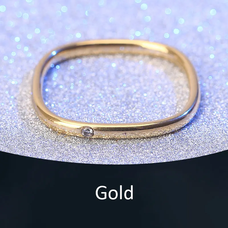 Luxury Shiny Single Zircon Circle Crystal Square Stainless Steel Rings Gold Color Love Finger Rings for Women Elegant Jewelry
Luxury Shiny Single Zircon Circle Crystal Square Stainless Steel Rings Gold Color Love Finger Rings for Women Elegant Jewelry
