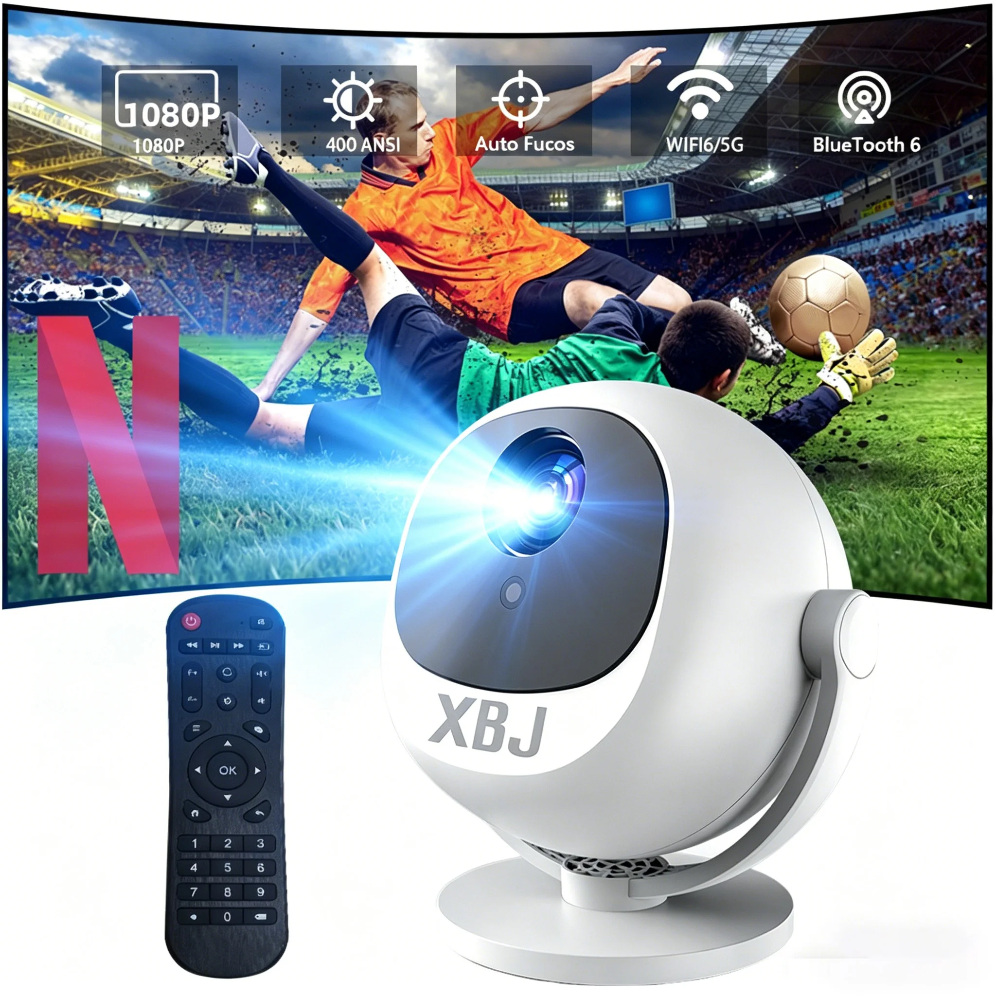 Портативный проектор 4K 1280x720P HD, мини-проектор с Wi-Fi 6, Bluetooth 6.0, автоматической коррекцией трапецеидальных искажений, HDMI, USB, для домашнего кинотеатра
Портативный проектор 4K 1280x720P HD, мини-проектор с Wi-Fi 6, Bluetooth 6.0, автоматической коррекцией трапецеидальных искажений, HDMI, USB, для домашнего кинотеатра