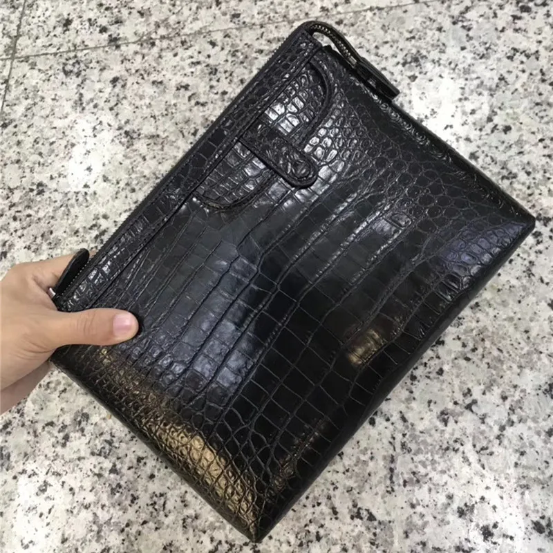 Authentic Crocodile Skin Businessmen Wristlets Bag Man Phone Clutch Genuine Real Alligator Leather Male Large Card Purse
Authentic Crocodile Skin Businessmen Wristlets Bag Man Phone Clutch Genuine Real Alligator Leather Male Large Card Purse